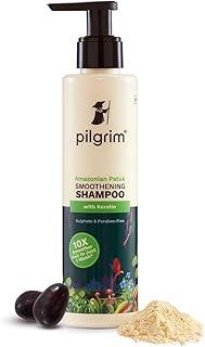 Pilgrim Patuá & Keratin Hair SMOOTHENING SHAMPOO for Dry & Frizzy hair | Sulphate & Paraben free shampoo for Women & Men | Hair Smoothening & healthy scalp | 200 ml