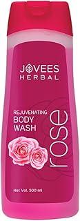 Jovees Herbal Rose Body Wash For Softer, Smoother Skin With Rose Petals, Chamomile & Green Tea Ext | Shower Gel for Dry, Rough & Bumpy Skin With Long Lasting Fragrance 300ml