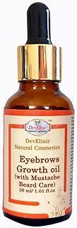 DevElixir Natural Cosmetics Eyebrow Growth oil/Serum | Rescue - Thin, Makeup-damage Messy Brows | Nourishes Mustache Beard | Almond Oil Castor Oil Vitamin E & Herbs Extracts | Unisex