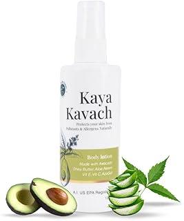 Kaya Kavach Natural Body Lotion | US EPA-Approved | For Kids, Toddlers, Postnatal Moms & Sensitive Skin | Dust Mite Protection | Safe for All Skin Types