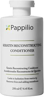 Pappilio Keratin Reconstructing Conditioner – 250ml | Sulfate-Free Salon Conditioner for Damaged & Frizzy Hair | Botanical-Infused | Keratin Repair & Deep Hydration for Indian Hair & Hard Water