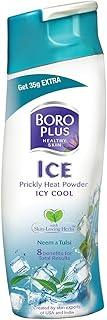 BORO PLUS ICE Prickly Heat Powder, ICY COOL, With Skin Loving Herbs, 150g+50g(Extra)=200g