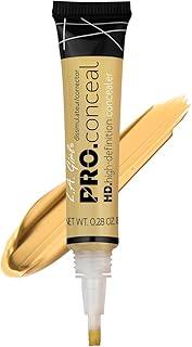 L.A GIRL Pro Cream Conceal Hd High Definition Concealer, Natural Finish, Gc991 Yellow Correcter, Lightweight, Ultra Blendable Liquid Conceal, Longwearing (Vegan & Cruelty-Free)8G
