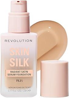 Revolution Skin Silk Serum Foundation- F9.2 Neutral, 23ml | Lightweight, Hydrating Foundation with Hyaluronic Acid & Peptides | Natural, Radiant Finish with Light-Medium Coverage | Long-Lasting Base Makeup | Shades Specially Selected for Indian Skin Tones