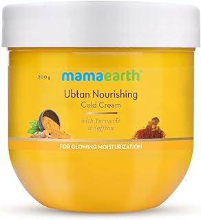 Mamaearth Ubtan Nourishing Cold Cream with Turmeric & Saffron | For Glowing Moisturization | Nourishes Skin | 200 g