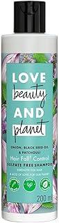 Love Beauty And Planet Onion oil|| Blackseed oil & Patchouli Sulfate Free Hairfall control Shampoo|| No Parabens|| No Dyes|| Patchouli Essential Oil|| 200 ml