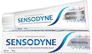 Sensodyne Whitening Toothpaste | 70G | Daily Sensitivity Protection | Restores Natural Whiteness & Fresh Breath | Cavity Protection