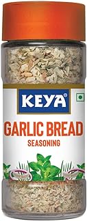 Keya Garlic Bread Seasoning |All Natural & Healthy Spice Blend| Glass Bottle | Premium Herbs and Spices I No Preservatives Pack of 3