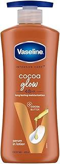 Vaseline Intensive Care Cocoa Glow Body Lotion, 24 hr nourishing lotion with 100% Cocoa And Shea Butter, Restores Glow, 400 ml