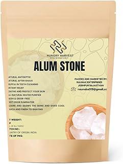 Hungry Harvest Alum Stone (Fitkari) 900 gm |Crystal White Stone| White Phitkari Stone Crystal