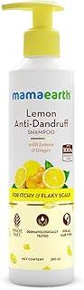 Mamaearth Lemon Anti-Dandruff Shampoo with Lemon & Ginger for Itchy & Flaky Scalp | Reduces Up to 100% Dandruff | Soothes Itchiness | For Men & Women | 250 ml