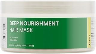 RE' EQUIL Deep Nourishment Hair Mask With Pea Protein & Ceramide, Repairs Dry, Damaged & Frizzy Hair, Sls & Paraben Free, All Hair Types, 200 Gram - Fresh