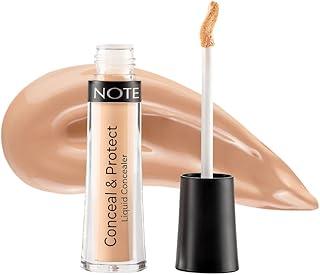 Cosmetic Note - Anti-Dark Concealer Foundation Covering Imperfection Make-Up Anti-Stain Control Makeup Concealer 4.5 ml Paraben-Free (08 Golden Beige)