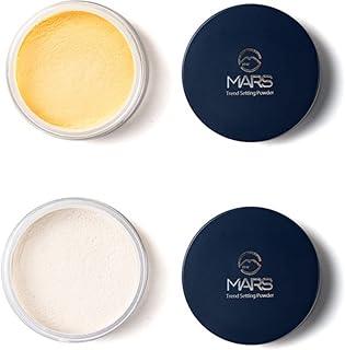 MARS Trend Setting Matte Loose Powder Compact For All Skins (Banana+Soft Light, 24 Gm), Multicolor
