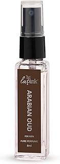 La Pink Arabian Oud Luxury Perfume for Men 8ml | French Premium Pure Perfume | Amber, Oud & Warm Spicy Notes | Long-Lasting 12+ Hours | Suitable for Every Occasion