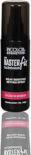 INCOLOR Master Fix Setting Spray, Professional Oil Free Face Makeup Fixer for Men n Women, Clear, 100 ml
