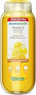 Mamaearth Vitamin C Moisturizing Body Wash with Vitamin C & Refreshing Lemon Scent for Skin Illumination- 275ml|Deeply Cleanses|Intensely Moisturizes|Long-Lasting Fragrance|Radiant Glow|All Skin Types