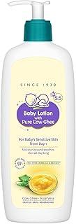 Baby Lotion With Pure Cow Ghee 400Ml | Ph5.5 | Aloe Vera | Safe For Newborns | For Baby's Sensitive Skin | No Parabens | No Phthalates | No Mineral Oil | No Synthetic Color | Dermatologically Tested