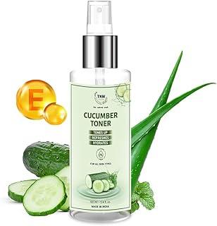 TNW-THE NATURAL WASH Cucumber Toner Spray For Face Reduces Inflammation,Keep Your Skin At The Right Ph,Prevent Acne Breakouts,Wrinkles,Oil Control,Makeup Removal For Women & Men 100 Ml,Pack of 1