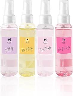 MORAZE Body Mist for Men and Women, Long Lasting Fragrance Perfume, Travel Size Body Mist, Refreshing Body Spray, Pack of 4, 50 ml Each