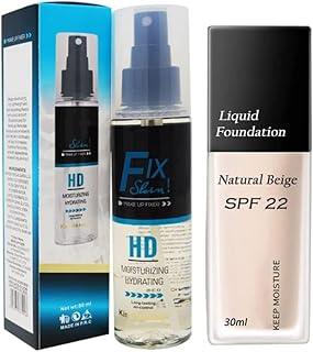 Makeup Fixer Spray Face Make Up Setting Mist - Matte Finishing Spray Long Lasting Face Mist, Oil Control Lightweight Hydrate Make Up Shine Enhancing with Matte & Poreless Liquid Foundation