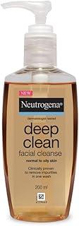Neutrogena Deep Clean Gentle Facial Cleanser | 2x Glycerin & Cleansing Agent | Alcohol-Free | Dermatologist Tested | Normal to Oily Skin | For Men and Women | 200ml