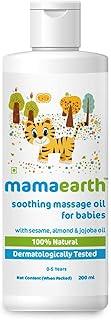Mamaearth Soothing Massage Oil for Babies - 200ml | Infused with Sesame, Almond & Jojoba Oil | Heals Skin & Builds Immunity, Light & Safe, Non-staining Oil