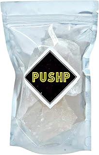 PUSHP Phitkari Alum Stone | Fitkari for Face, Skin, Shaving, Teeth, Water Purification & Vastu | Handpicked Patika Stone. (200g)
