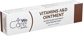 Dynarex Vitamins A & D Ointment Diaper Rash Ointment Skin Protectant 1oz, Tube