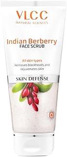 VLCC Indian Berberry Face Scrub - 80g | Gentle Scrub | Helps remove Dead Skin Cells | Clears Skin and Helps remove Blackheads | Rich in Antioxidants | Helps improve Skin Texture.