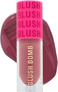Makeup Revolution- Blush Bomb- Rose Lust (Muted Pink) | Lightweight, Creamy Formula | Sunkissed Finish | Enriched with Vitamin E to Nourish your Skin | Vegan & Cruelty -Free - 4.6 ml