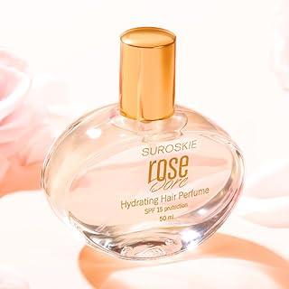 Suroskie Rose Dore Hydrating Hair Perfume 50ml | Deep Hydration & Nourishment With Keratin, Vitamin B5 & SPF 15 | Dry, Frizzy & Silky Hair | Luxurious Fragrance | Hair Perfume for Men, Women & Girls