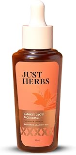 Just Herbs Radiant Glow Face Serum | Vitamin C Face Serum for Women | 15% Vitamin C, Niacinamide & Glutathione Complex