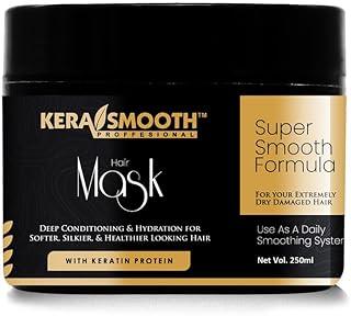 KeraSmooth Keratin Hair Mask – 250ml | Deep Conditioning & Repair for Dry, Damaged, Frizzy Hair | Intense Hydration, Smoothness & Shine | Luxury Salon-Quality | Suitable for All Hair Types