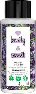 Love Beauty & Planet Argan Oil and Lavender Paraben Free Smooth and Serene Conditioner|| No Parabens|| All Hair Types || No Dyes|| 400ml,1 Count