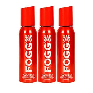 FOGG Men Napoleon Deodorant Spray (Pack Of 3)(100Gms/120Ml Each)