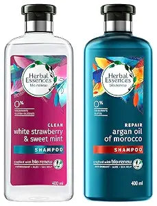 Herbal Essences bio:renew White Strawberry & Sweet Mint Shampoo, 400ml & Herbal Essences b