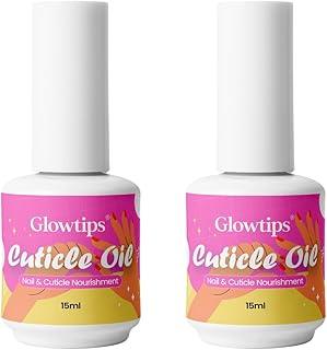 Glowtips Nail Serum Jojoba & Myrrh Repairs Cuticle & Nail Overnight, Stimulates Nail Growth, For Damaged Skin & Thin Nails - 100% Natural, Paraben Free, Cruelty Free - 15ml (Rich Nourishment)