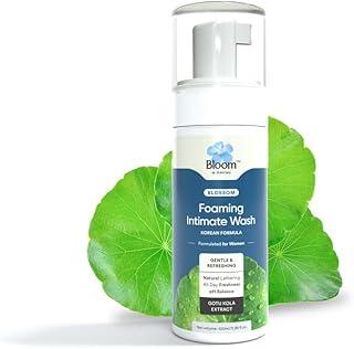 Bloom Foaming Intimate Wash with Korean Formula | (100 ml) | For Vaginal Dryness & Irritation | Enriched with Gotu Kola Extracts & Lactic Acid | Women Intimate Care | Lemongrass Fragrance