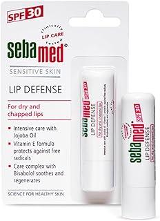 SebaMed Lip Defense Lip Balm With Spf 30 + Vit E | Regenerates Dry, Chapped Lips | Intensive Care With Vit E, Jojoba Oil & Chamomile |Clinically Tested | For Men & Women, 4.8 Gm, White