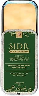 AL MASNOON Sidr Solid Perfume 10g Pack | Natural Mood-Boosting & Energizing Scent with Sidr Leaves, Olive Oil, and Uplifting Fragrances | Ideal for Ruqaya and Enhancing Well-Being
