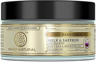 KHADI NATURAL Herbal Milk and Saffron Hand Cream with Shea Butter (50 Gms)