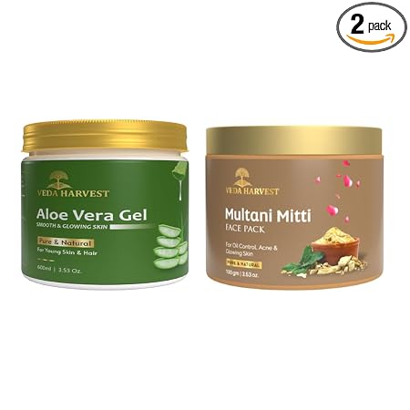 Veda Harvest Aloe vera gel and Multani mitti face pack | 2GMS