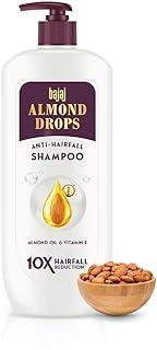 Bajaj Almond Drops Anti Hairfall Shampoo with Almond Oil & Vitamin E | For 10X Hairfall Reduction* & Soft, Shiny Hair* | Paraben Free | Ideal for Men and Women - 340ML