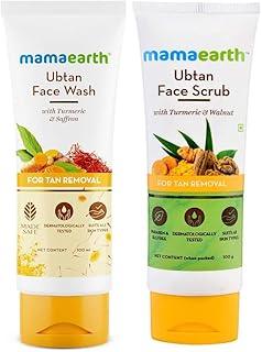 Mamaearth Tan Removal Combo(Ubtan - Face Wash 100ml + Face Scrub 100g)