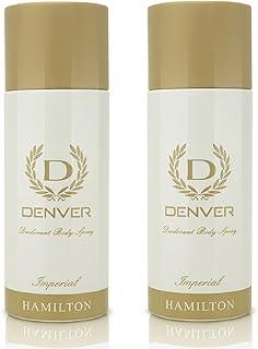 DENVER Imperial Deodorant (165ML Each) Pack of 2 | Long Lasting Deo Body Spray for Men