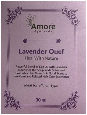 Amore Ayurveda Lavender Ouef bottle of 30 ml oil