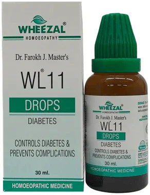 Wheezal WL11 Diabetes Drop bottle of 30 ml drop