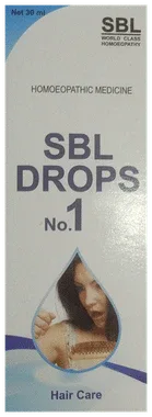 SBL Drops No. 1 (For Hair Care) bottle of 30 ml drop