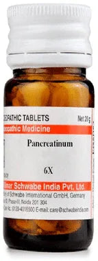 Dr Willmar Schwabe India Pancreatinum Trituration Tablet 6X bottle of 20 gm trituration tablet